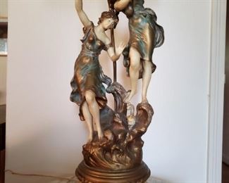 VINTAGE ITALIAN ART NOUVEAU STYLE LAMP