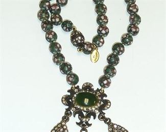 Signed Heidi Daus for Jim Walters.  Pink, green, and clear crystal accents. $89