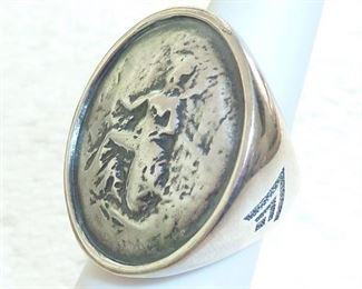 Silpada Sterling silver big coin ring. face is 1 1/8" across. $145