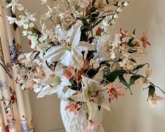 Item 8:  Lenox vase with faux flowers - 15" : $65