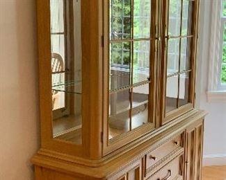 Item 30:  Bernhardt breakfront - 56" X 17.25" X 81" tall : $300