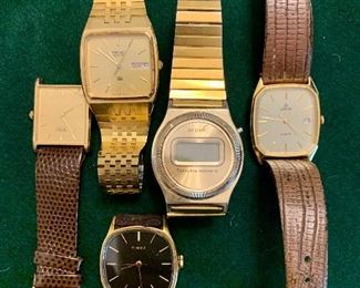 Item 155:  Lot of 5 watches: $20