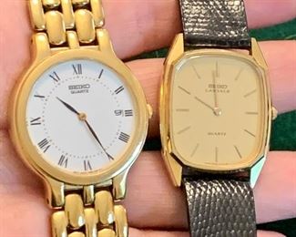 Item 158:  Lot of 2 Seiko watches: $25