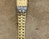 Item 97:  Elgin diamond & 14K watch, 21g: $1195