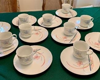 Item 67:  Snack set (Made in Japan): $38                                                   11 cups & 14 plates