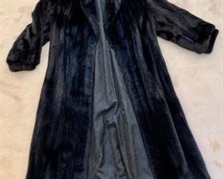 Item 87:  Mink coat, black: $495