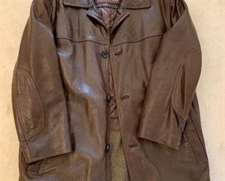Item 88:  March New York men's leather coat: $35