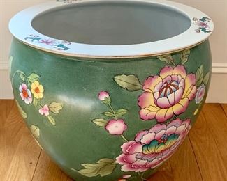 Item 75:  Large Asian inspired planter - 14.5" x 12.5": $65