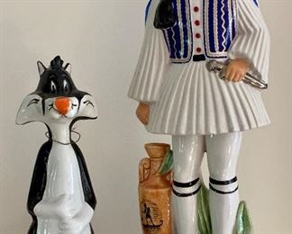 Item 80:  Vintage Sylvester Amaretto & Ouzo liquor bottles: $75