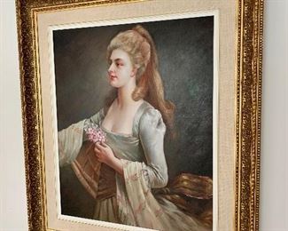 Item 103:  Print by N. Rockwan - 28" x 32": $250