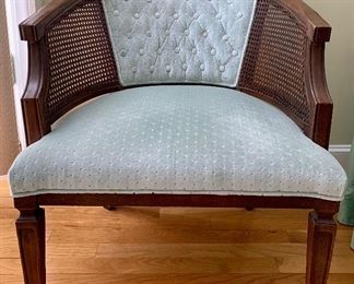 Item 105:  Caned arm chair - 26" x 19" x 29" tall: $245