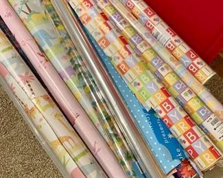 Lot of wrapping paper: $10
