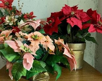 Poinsettias, faux: $12