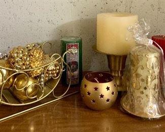 Lot of Christmas with Red Candles: $6