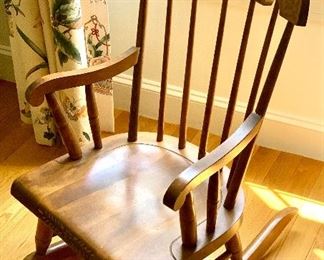 Item 76:  Nichols & Stone Co. Child's Rocker - 16.5" x 14" x 27": $35