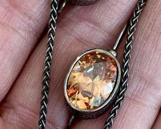 Vintage Sterling and Stone Set: $45