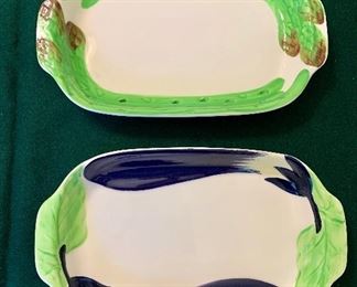 Asparagas and Eggplant Serving Dishes: $12