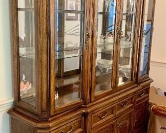 Item 56: China Cabinet, Matches the Dining Table - 69" x 16" x 78" tall: $300

