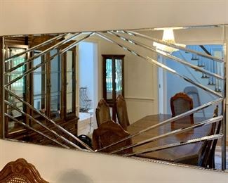 Item 43:  Large rectangular wall mirror - 31.5" x 67": $145