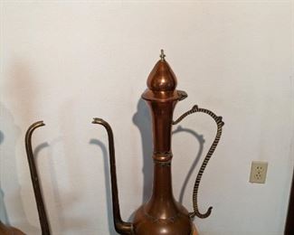 Item was brought in  Morocco in 1984 Brass Urn $60, The owner was planning on turning them into lamps and never finished the project