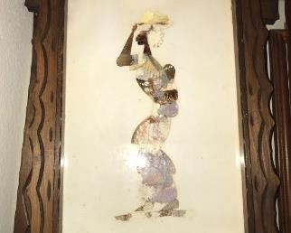 Made from Butterfly Wings : Beautiful Portrait of an African Women . The detail in this piece of art truly can not be seen by this picture. This is an original piece of art $10.00 up to $25.00 . African Republic and framed in Liberia Each piece is signed by the creator of this Art