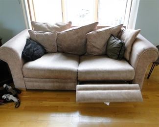 Microfiber Recliner Sofa $300