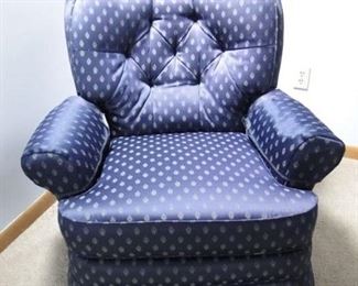 Royal Blue Swivel Chair $100