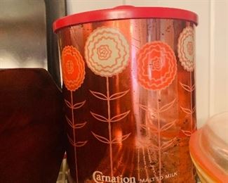 Vintage Carnation Tin