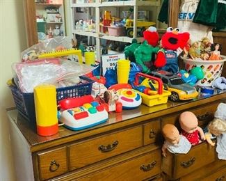 Children's Toys, Bassett Dresser with Mirror