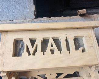 Hand Crafted Wood Mail Box