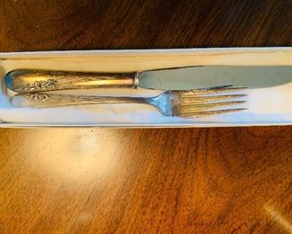 Sterling Fork and Butter Knife