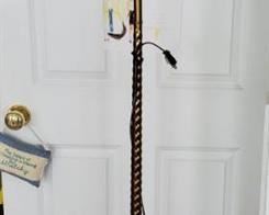 Brass Floor Lamp.Tested and Working