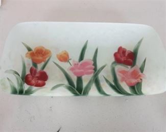 Real Nice Handpainted Floral Dish