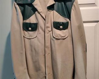 Vintage Mens Green Corduroy Suit Jacket and Pants