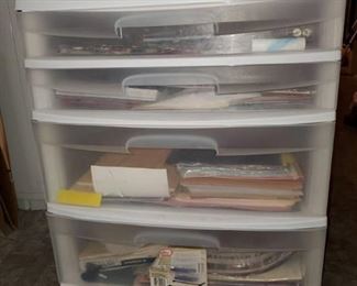 Steralite Scrapbooking Supplies in Organizer