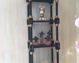 Asian Pagoda Wall Hanging Shelf $50