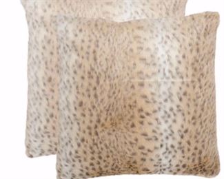 Safavieh Snow Leopard Pillows 2 Sets of 2 Are Available Both Still Have Tags On Each Set $10 