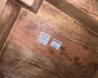 PLL 10 West Elm Table @ $100- Has a Glass Top - Open to Offers 