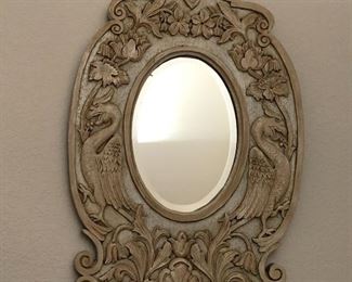 Carved Wood Frame Mirror