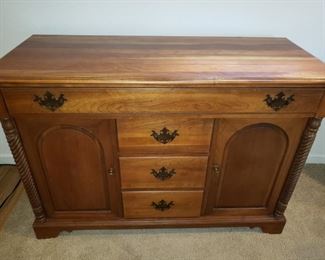 Terrific Vintage Park Furniture Company...made out of Cherry Wood Credenza/Cabinet. A Beautiful Piece. 