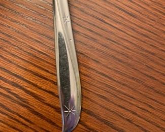 Vintage MCM Oneida Twin Star ATOMIC Stainless Flatware - Set of 85