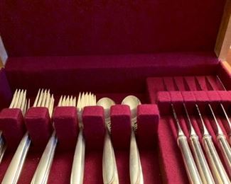International STERLING Silver Flatware Set - SILVER RHYTHM Pattern