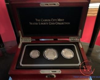 The CARSON CITY Mint Seated Liberty Coin Collection