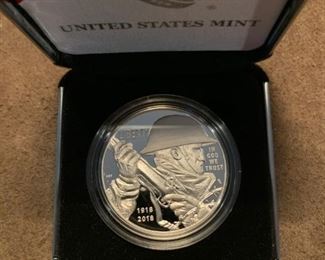 WWI Silver Commemorative Medallion