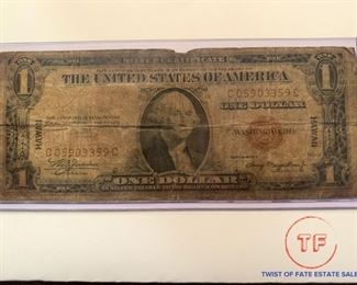 1935 HAWAII Red Seal Silver Certificate