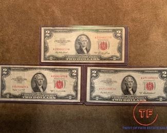 $2 Red Seal Bills