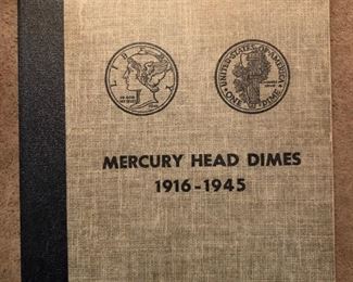 MERCURY HEAD DIMES - Library of Coins Volume 10 / 1916 - 1945 - 69 Dimes
