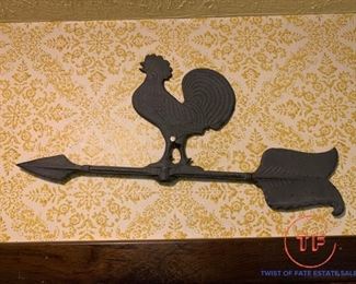 Cast Iron Rooster - Partial Weather Vane