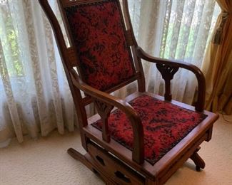 Antique EASTLAKE Rocker / Glider Chair