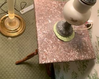 EASTLAKE Marble Topped Candle Stand